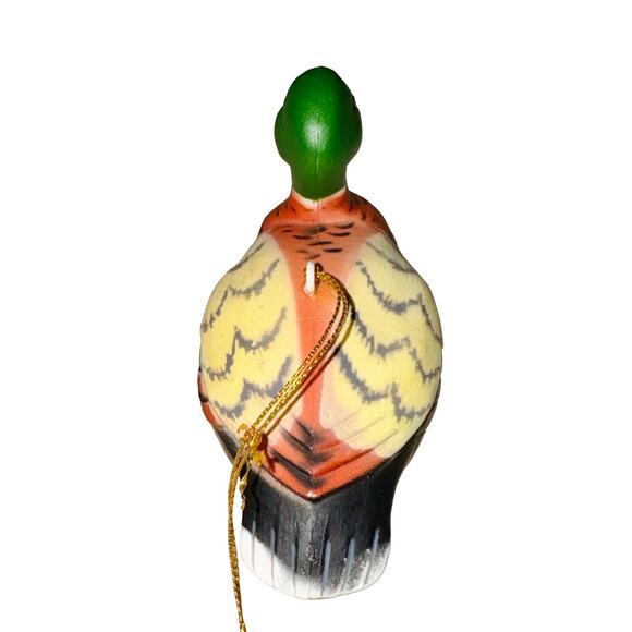 Vintage Mallard Duck Decoy Ornament Made in Hong Kong Male Hunting - Picture 4 of 6